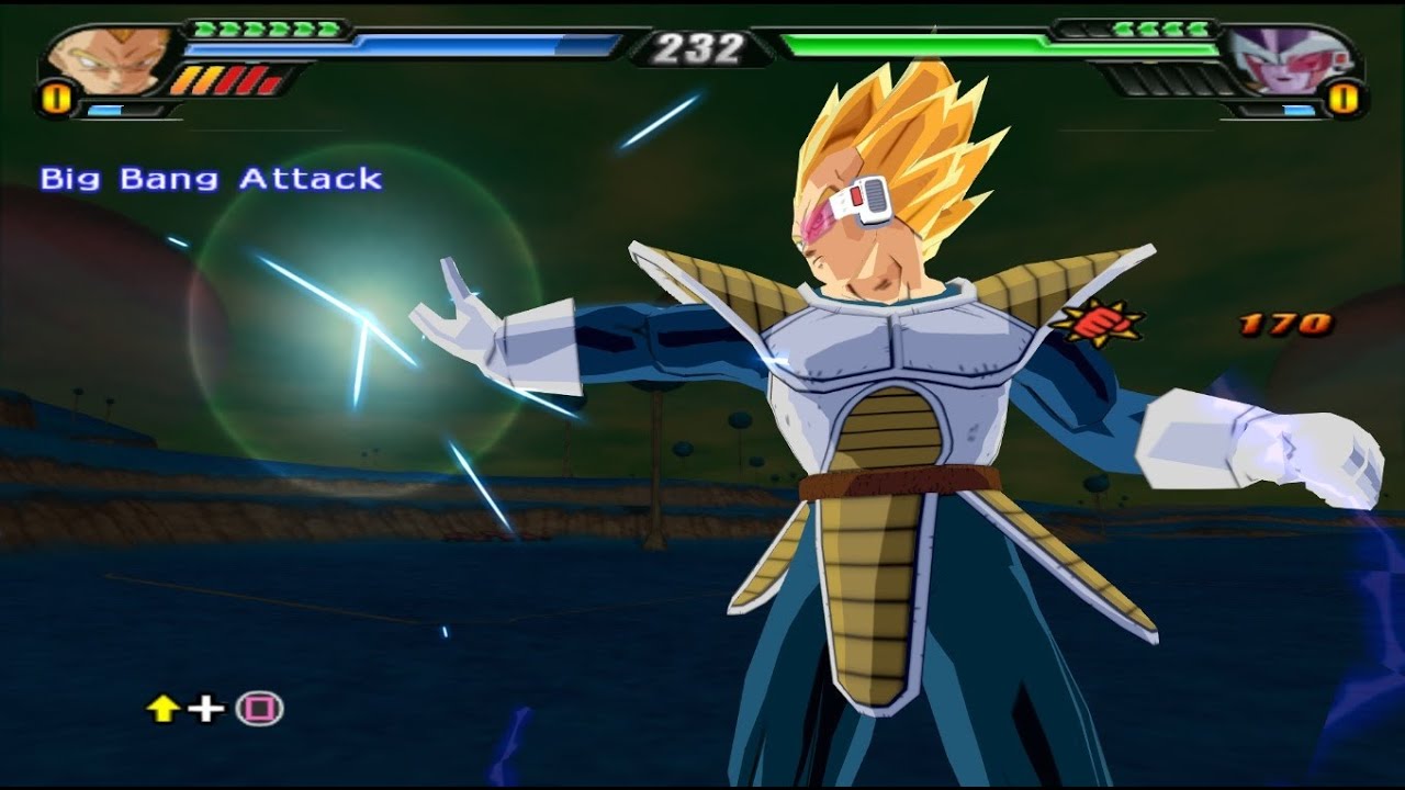 Vegeta (Scouter) Super Saiyan and SSJ2 transformations VS Frieza (DBZ Tenkaichi 3 Mod)