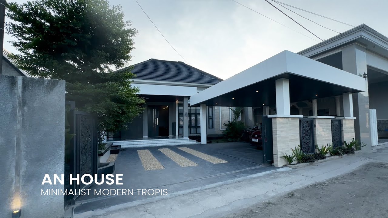 Rumah Bernuansa Minimalist Modern Tropis Di Lahan 300 Meter Persegi | AN HOUSE #karyanaarsitek