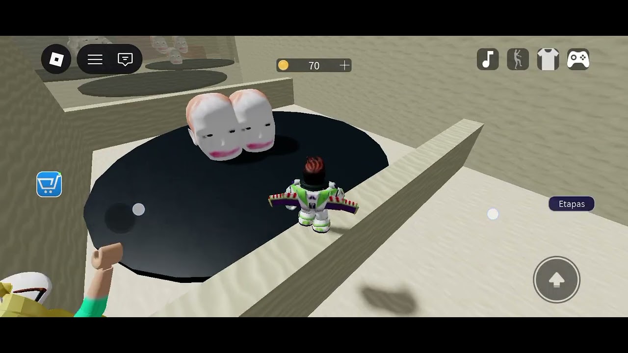 Jugando cabezotas en roblox