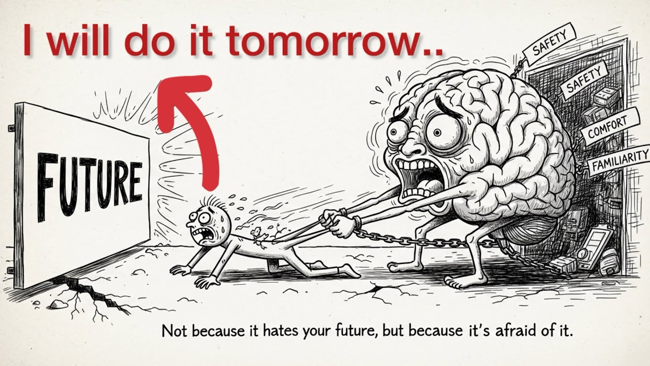 The Hidden Brain Trap That Keeps You Stuck (Procrastination Explained by Psychology)