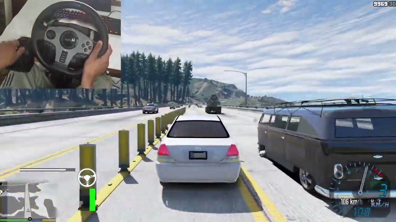 GTA5 WITH PXN V9 STEERING GAMEPLAY