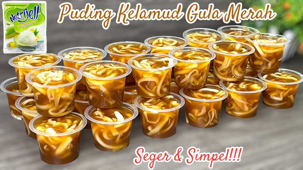Segar dan bikinya sangat mudah‼️ Puding gula Aren Kelamud