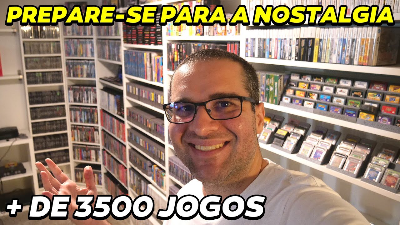 Tour Pela Minha Coleção de 3.500 Jogos – Prepare-se para a Nostalgia!