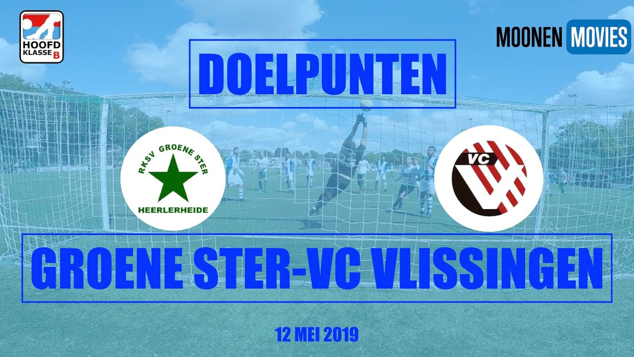 Doelpunten Groene Ster-VC Vlissingen 12-05-2019