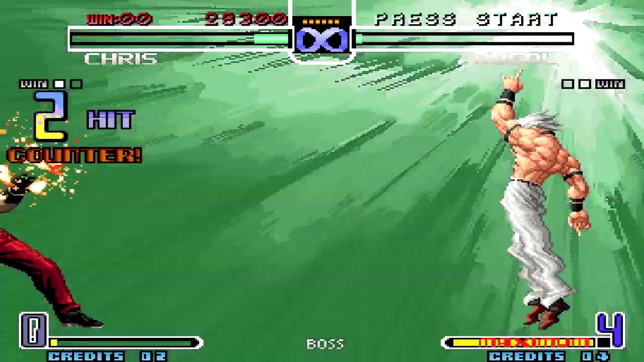 [TAS] KOF2002 Chris / Orochi Chris VS Rugal 😱💀SUPER MASIVE DESTRUCTION💀😱