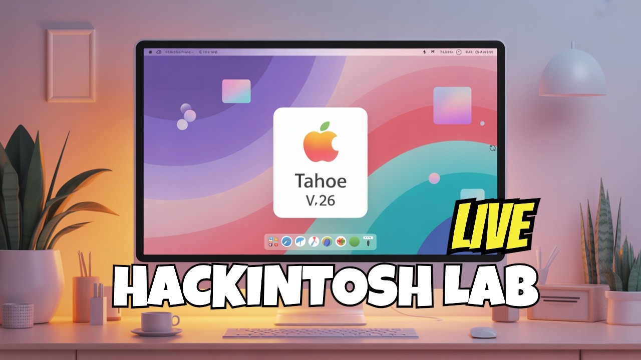 🤓 Hackintosh LAB | Bora fazer novos testes no macOS Tahoe e NOTEBOOK 💻