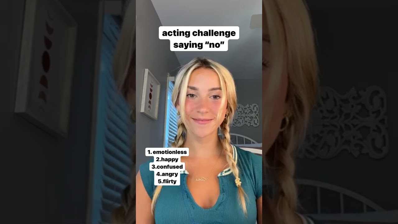 ACTING CHALLENGE&hellip;how&rsquo;d I do?😂😂 #shorts