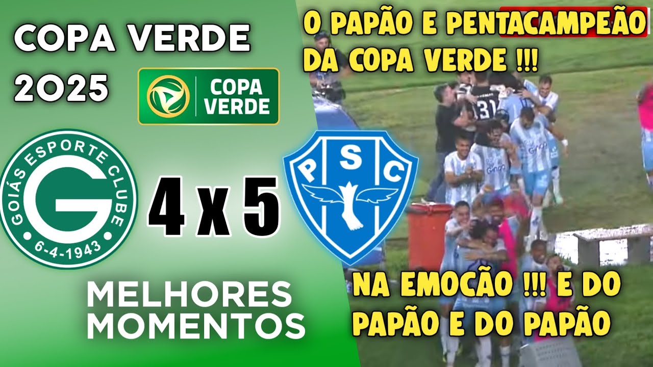 Goias x Paysandu | Grande Final da Copa Verde 2025 | Melhores Momentos