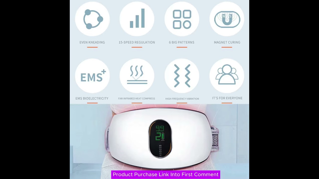Rechargeable Waist Slimming Belt Review | Fitness Massager for Weight Loss & Constipation Relief