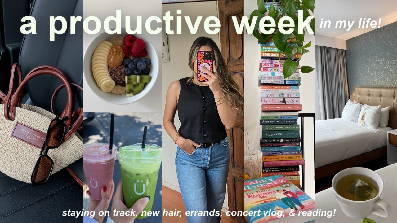 VLOG!🍵a productive week in my life, 7am days, staying on track, errands!