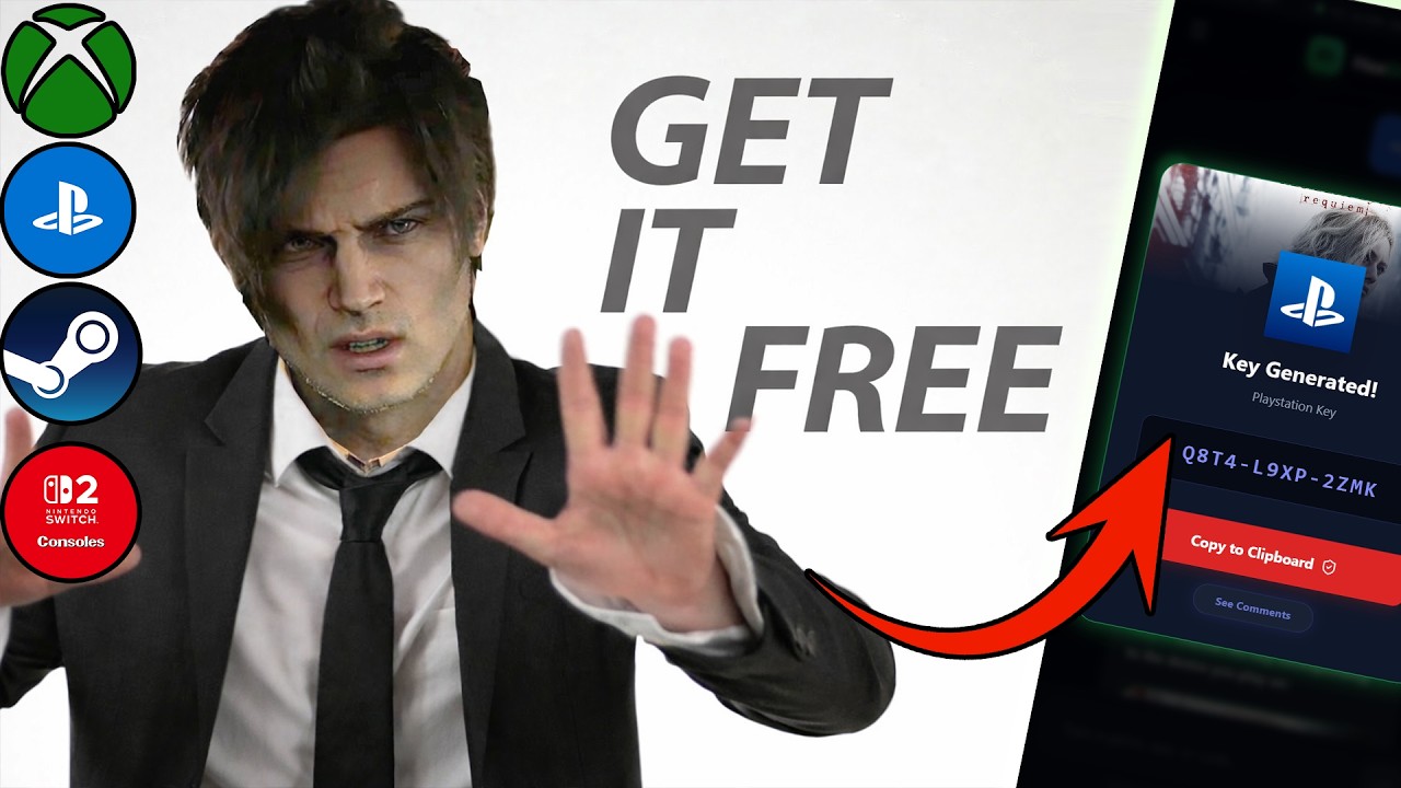 How to Get RESIDENT EVIL 9 REQUIEM for FREE DOWNLOAD 🔥 PC (Steam), PS5, XBOX, SWITCH 2 Key Code