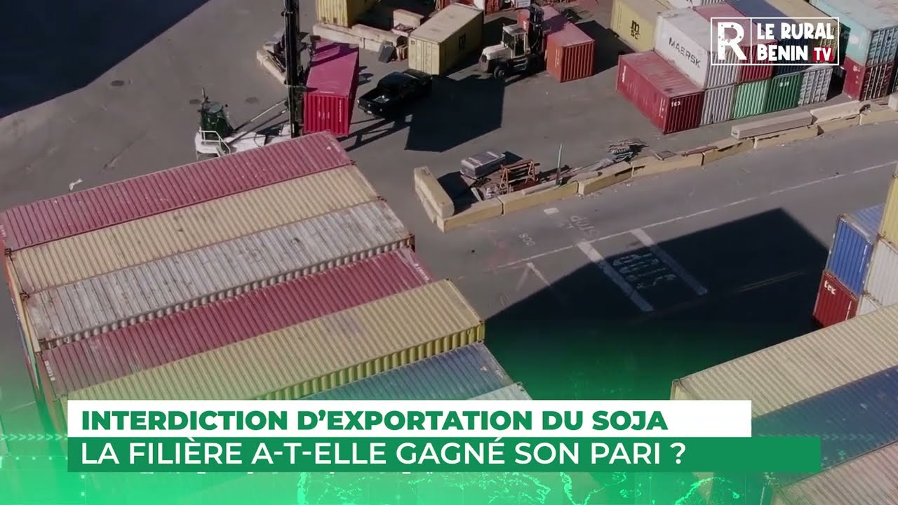 INTERDICTION D'EXPORTATION DU SOJA : LA FILIÈRE A-T-ELLE GAGNÉ SON PARI ?