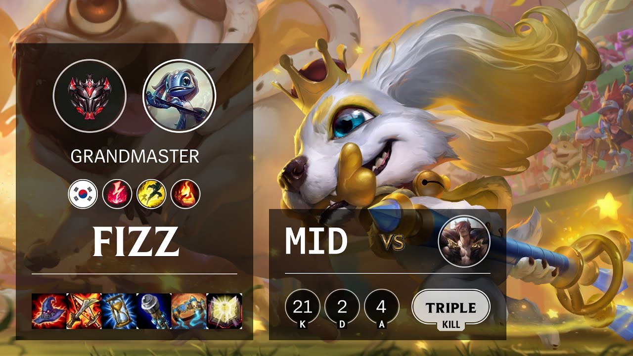 Fizz Mid vs Sett - KR Grandmaster Patch 10.15