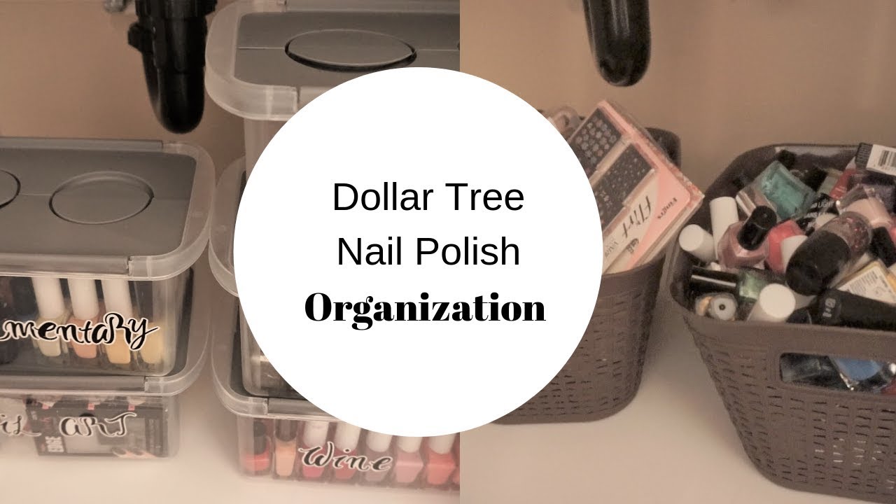 Dollar Tree organization| Let’s organize My nail polish