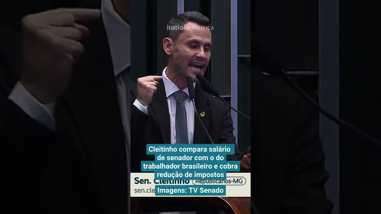 CLEITINHO COMPARA SAL&Aacute;RIO DE SENADOR COM O DO 