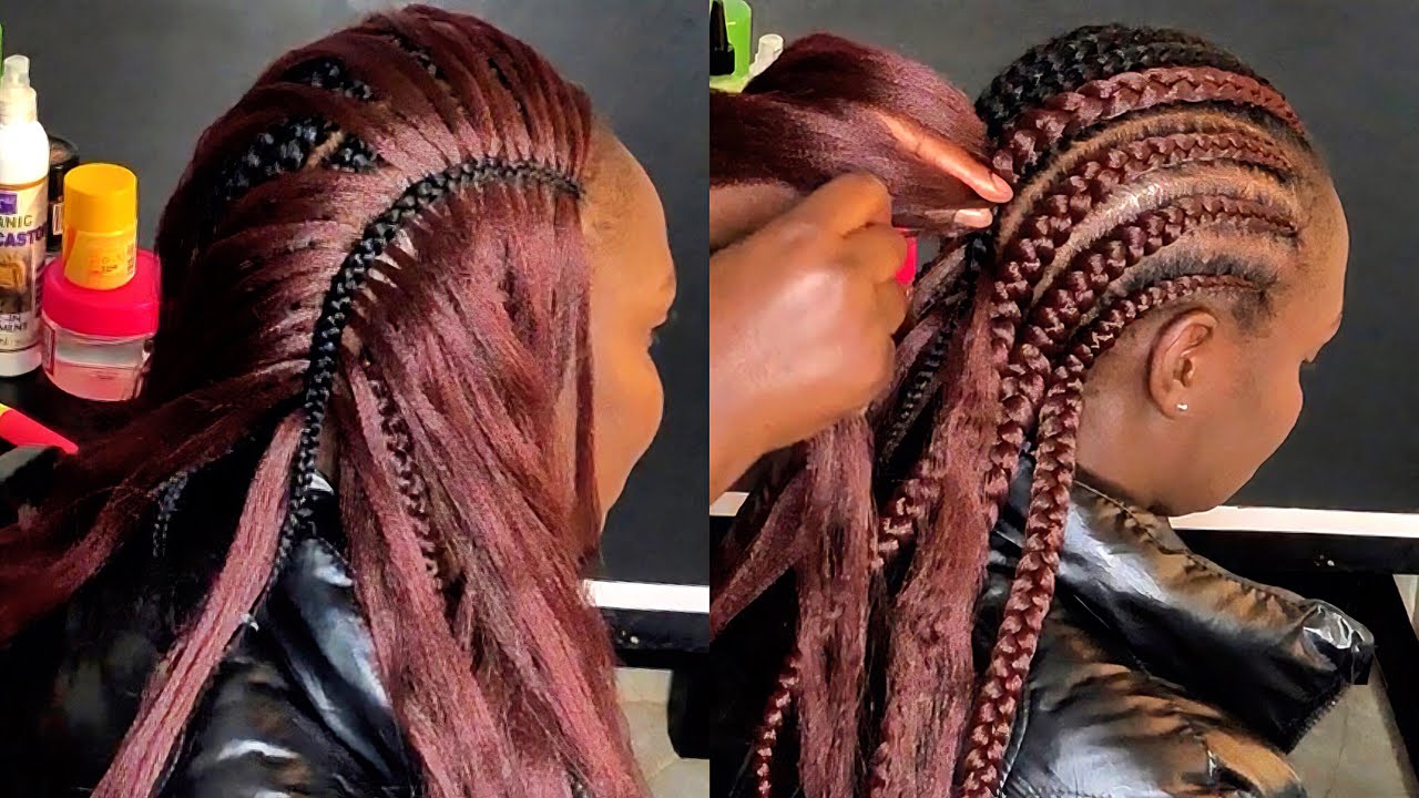 Can’t Do Feed-In Braids? Try This Easy Crochet Style with Colored Hair!