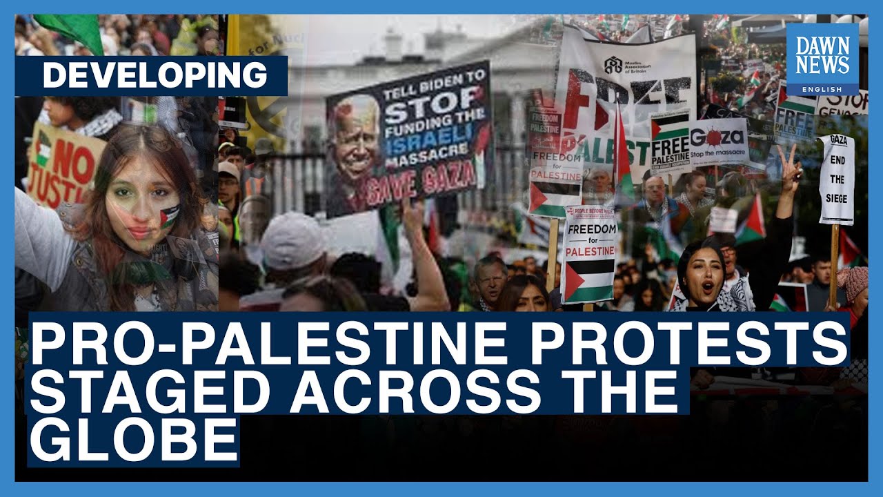 Pro-Palestine Protests Staged Across The Globe | Dawn News English