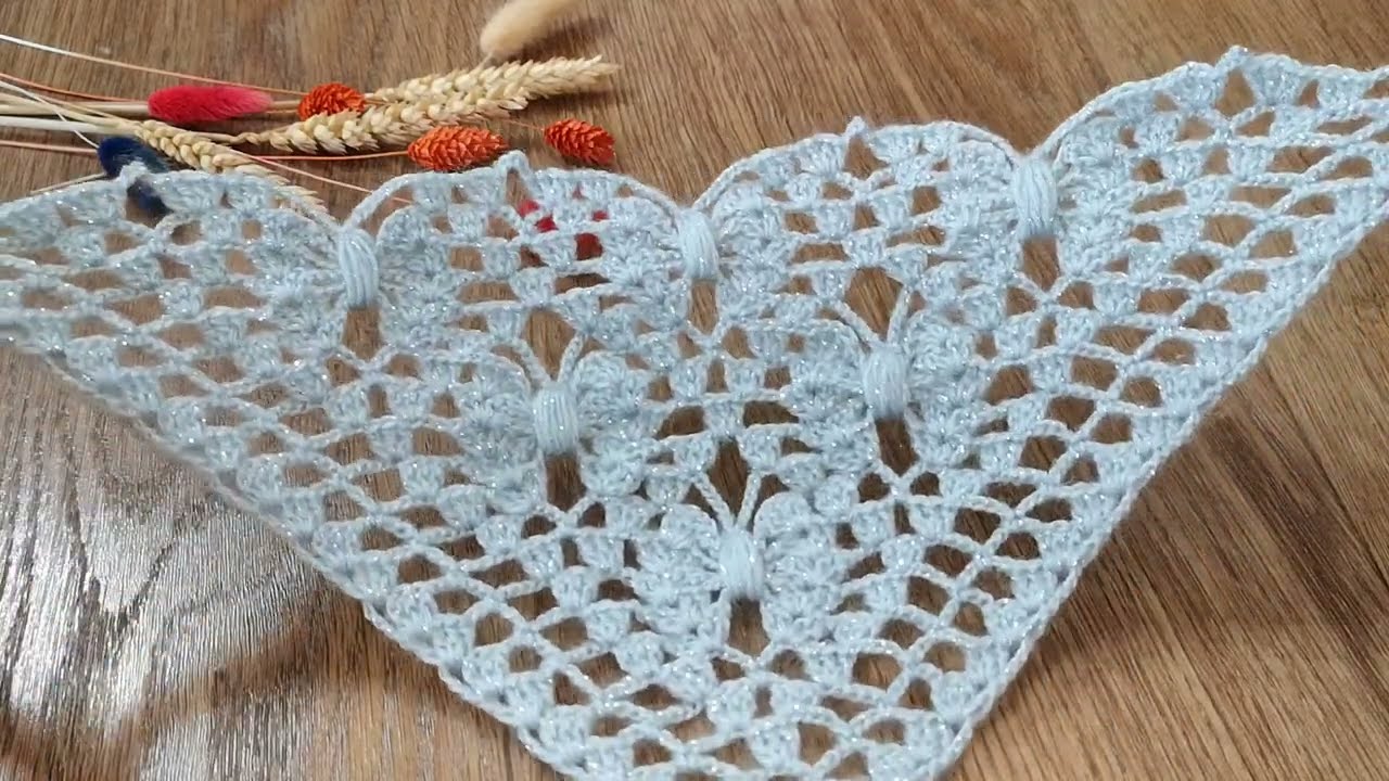 Шаль невероятной красоты ✨ Не проходим мимо ✨ Шаль крючком ✨