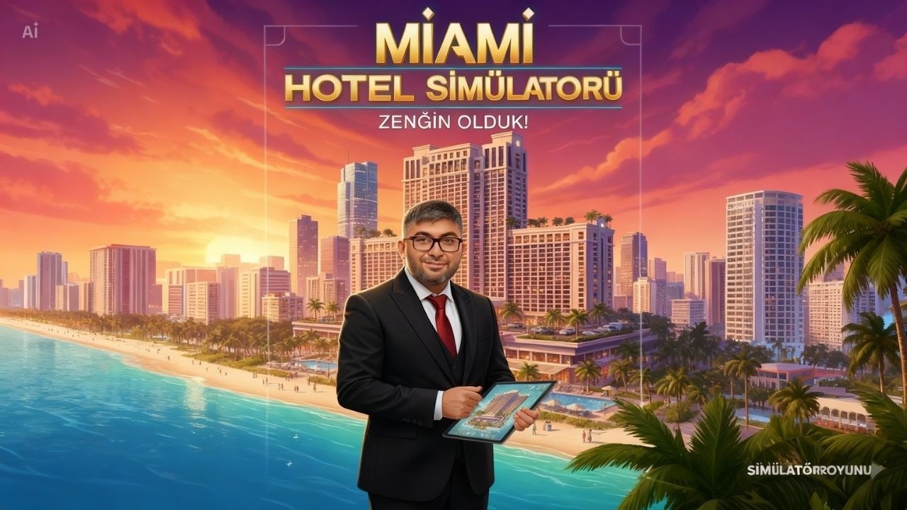 MIAMI HOTEL SIMULATOR | 1. KATTAKİ TÜM ODALARI AÇTIM! 🏨💸
