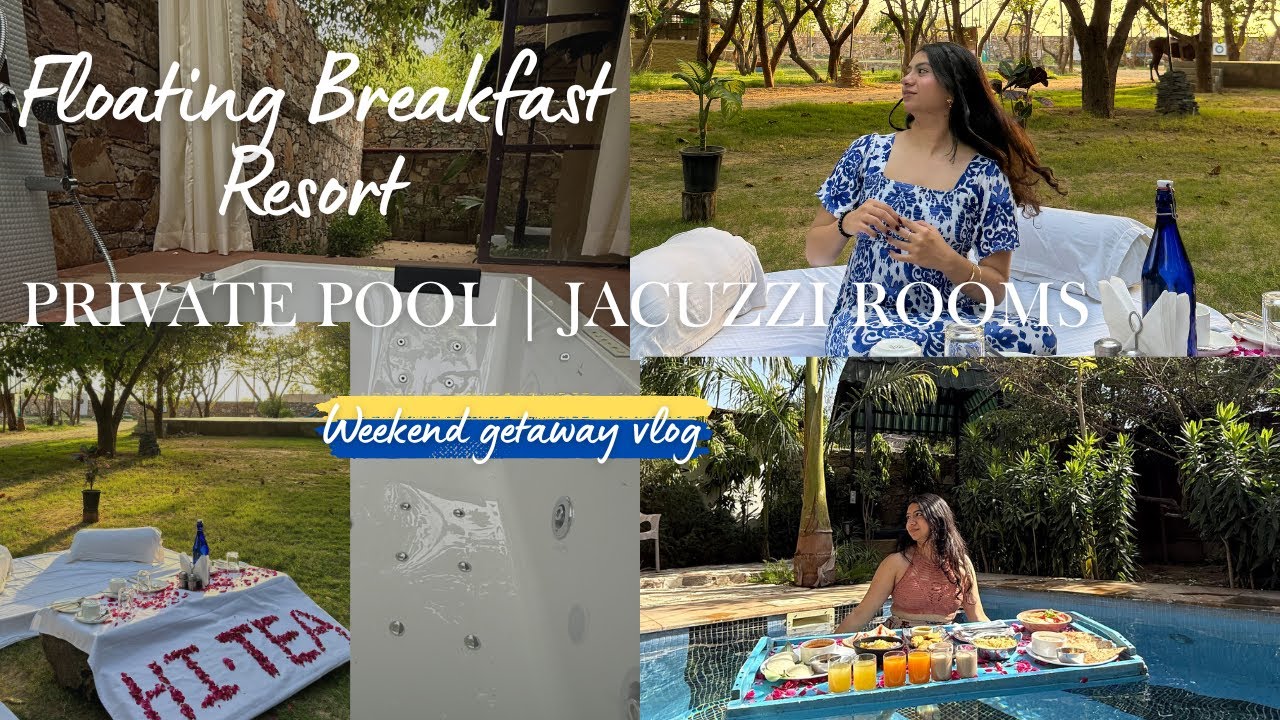 Hidden Gem in Pushkar! Floating Breakfast, Private Pool & Jacuzzi | Nature Village Resort full tour