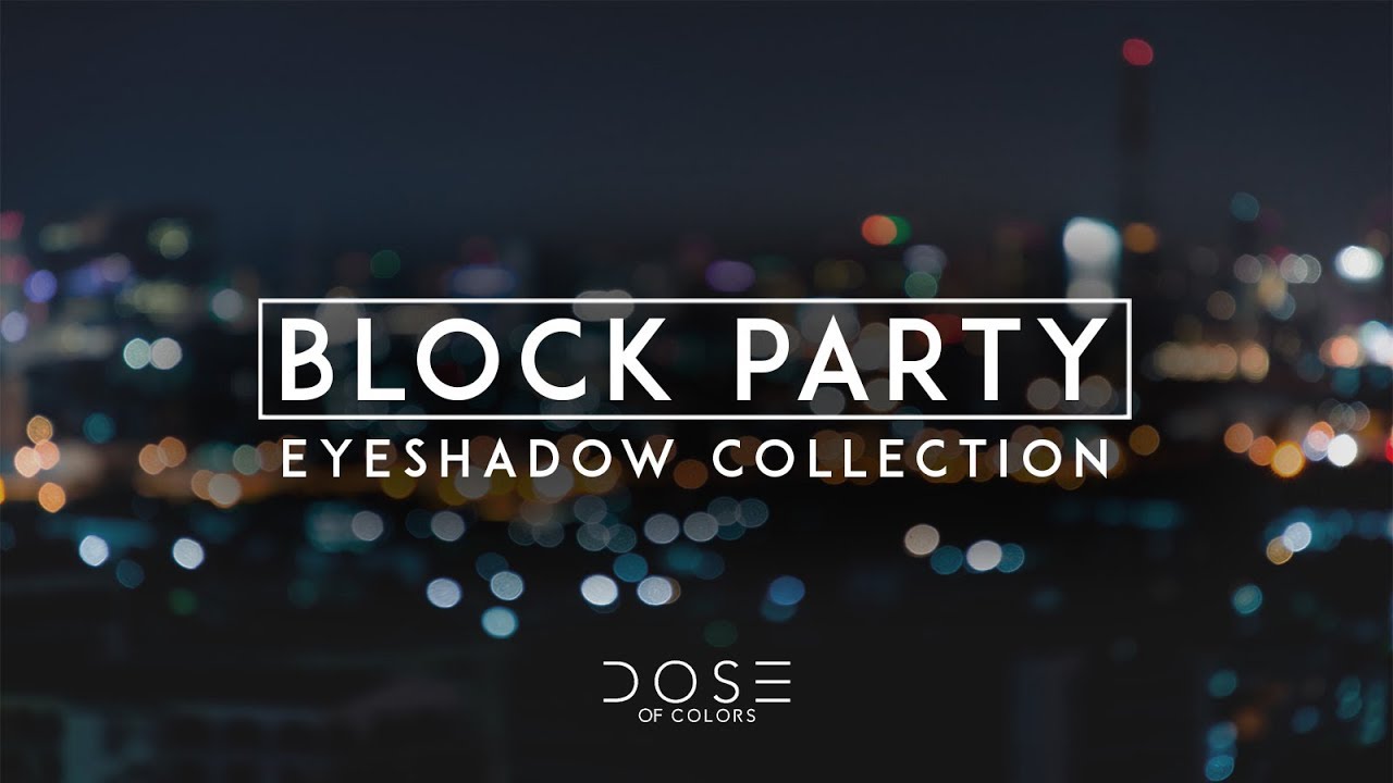 Block Party, Swatch Party | New Dose of Colors Eyeshadow Collection