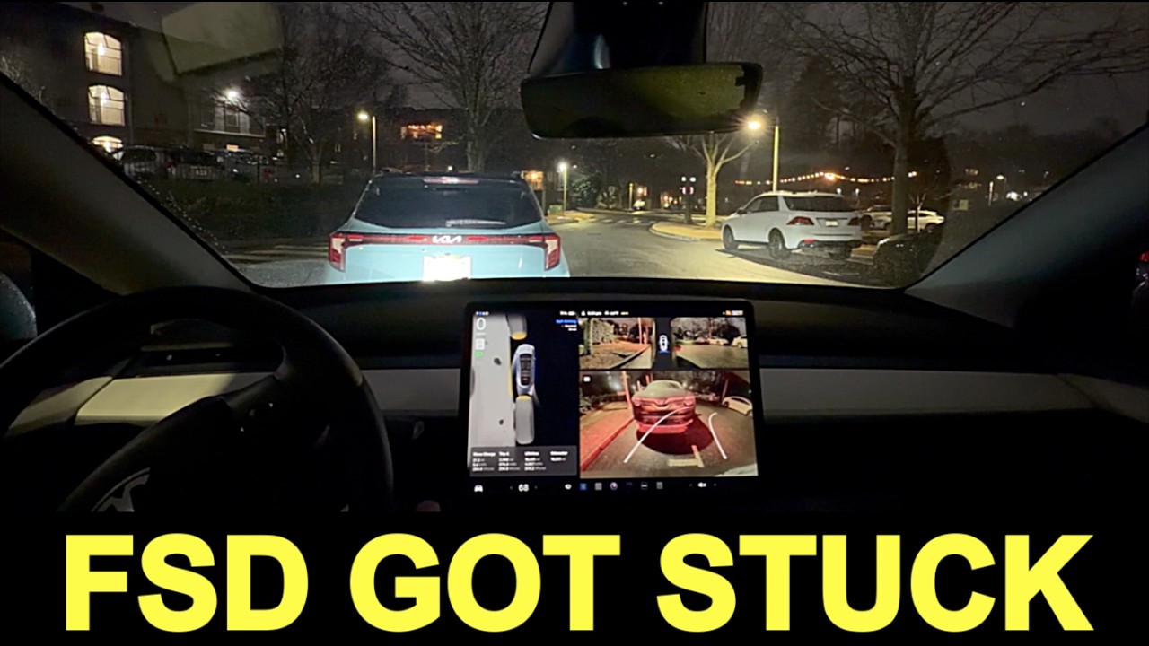 Tesla FSD 14.2.2.4 Fails At Parking