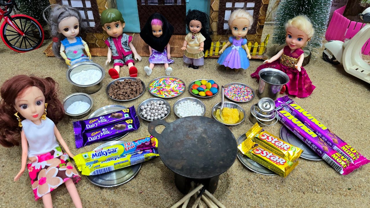 Miniature pan cake making/Santa Claus suprise பண்ண போறோம்🤩/Barbie show videos tamil