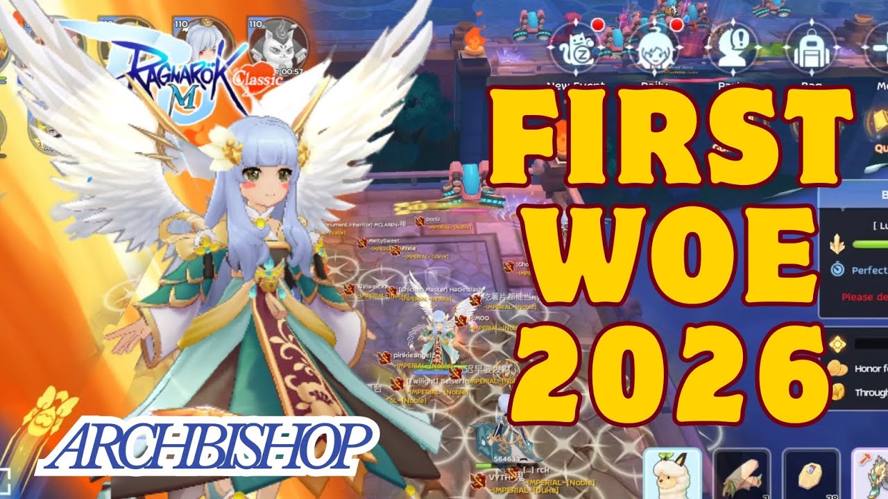 Ragnarok M : Classic Archbishop| WOE 08/01/2026| IMPERIAL X LUNARIS X RITEMED | POV AB MS2 