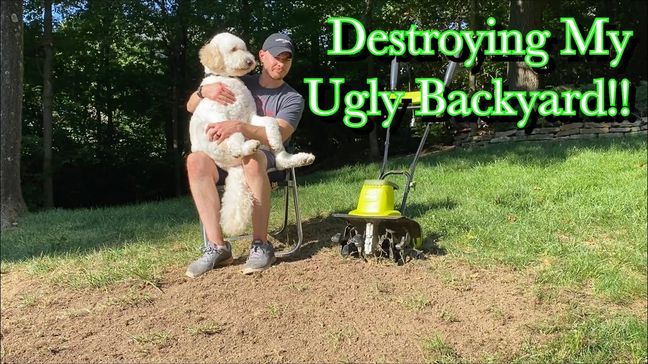 Does the SunJoe Tiller Work on Lawns? - Fixing My Ugly Backyard, Ep. 2