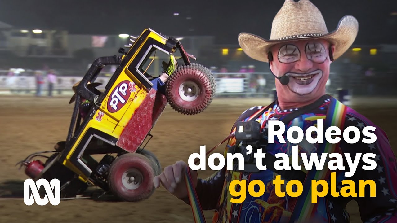 Rodeo clown &lsquo;Big Al&rsquo; knows how to entertain a crowd and avoid a bull 🤡🐎 | Landlife | ABC Australia