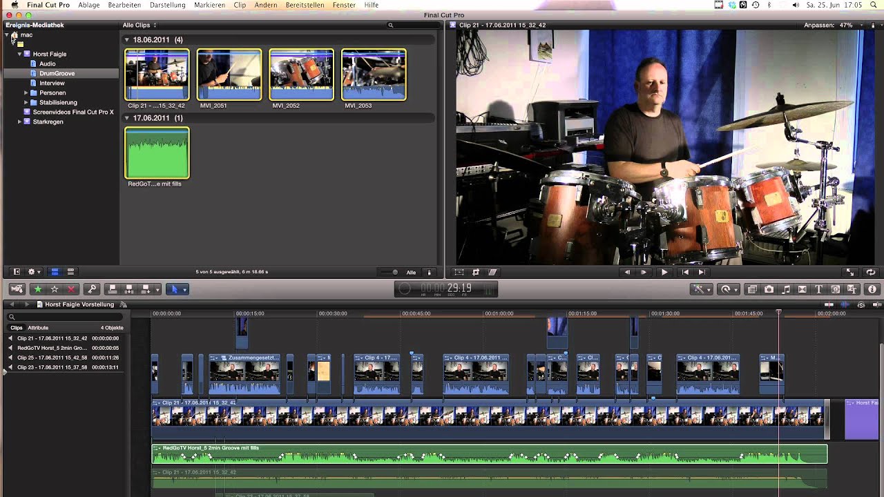 Final Cut Pro X Tutorial: Clips synchronisieren