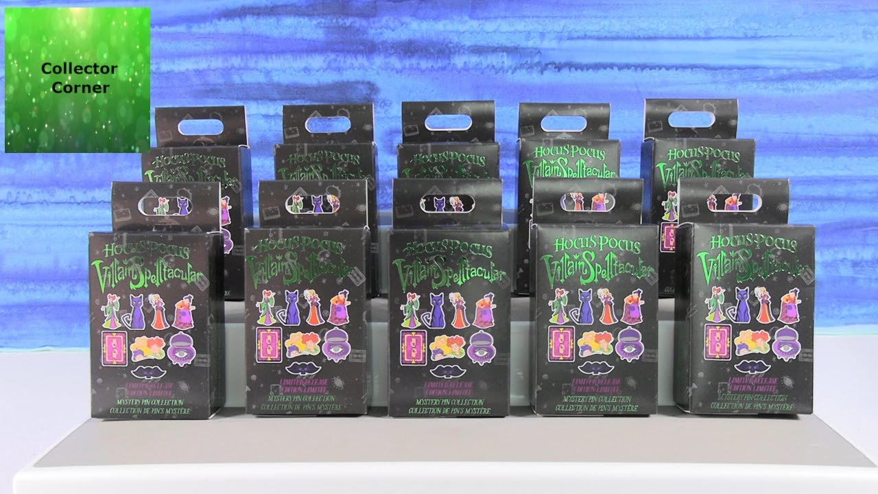 Disney Hocus Pocus Villains Spectacular Mystery Pins Unboxing Review | CollectorCorner