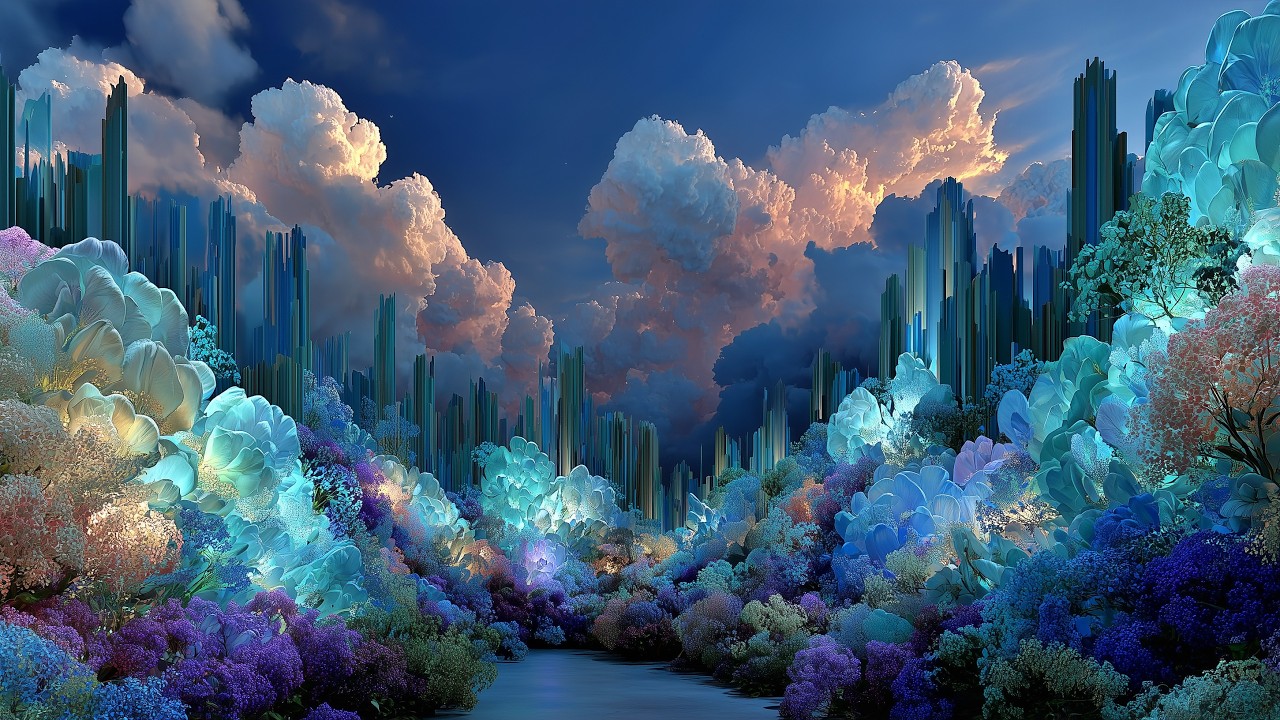 Somewhere Between Reality & Wonder  | Visit Ethereal Blue Dream Worlds in 4K
