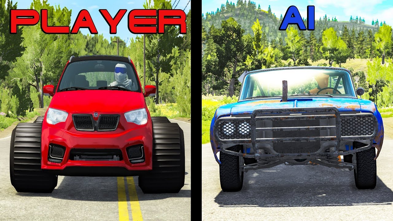 AI vs Players (Cars edition) #3 - Beamng drive