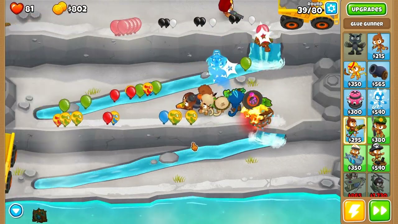 Bloons TD 6 - Half Cash - Quarry - No Monkey Knowledge, Continues and Powers (32.1 patch)