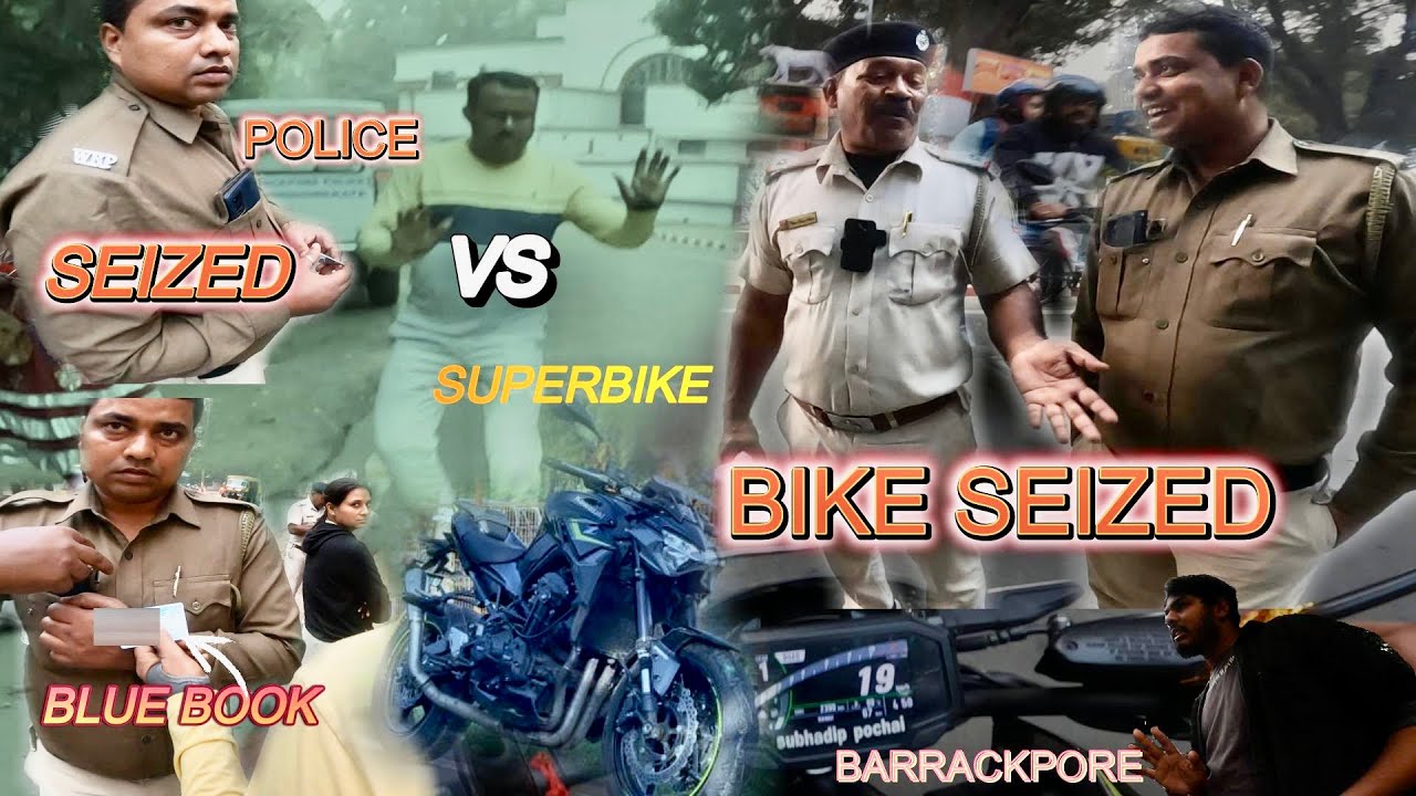 BARRACKPORE CANTONMENT SUPERBIKE SEIZED 😤 LOUDLY EXAUST 💥🤯