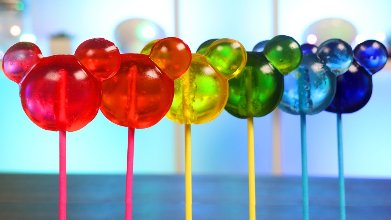 How to Make Rainbow Mickey Mouse Gummy Pops!