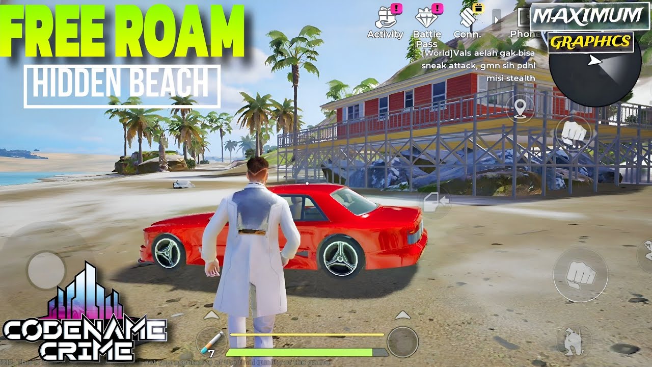 Codename Crime | Hidden Beach | Free Roam Open World Gameplay 