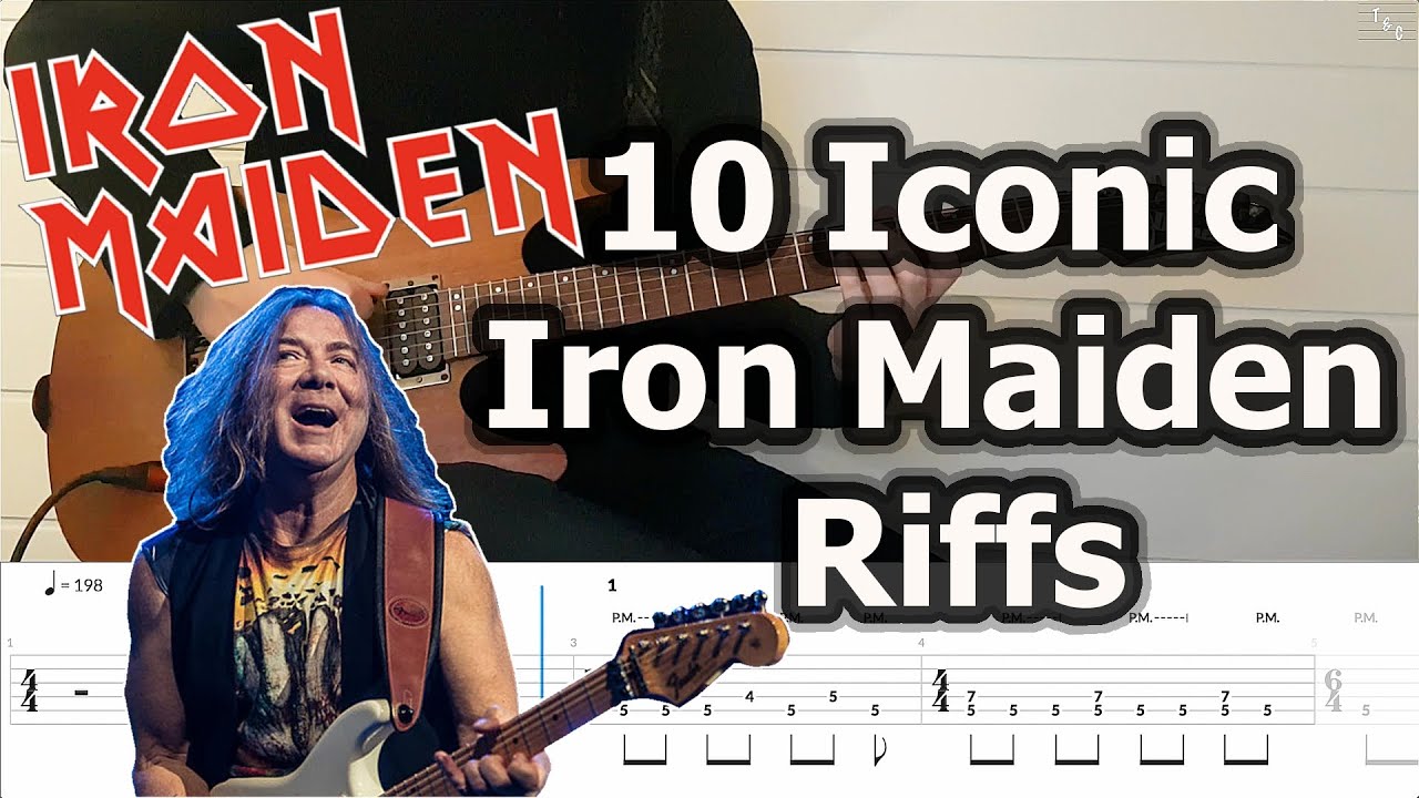 10 Iconic Iron Maiden Riffs | Guitar Tabs Tutorial