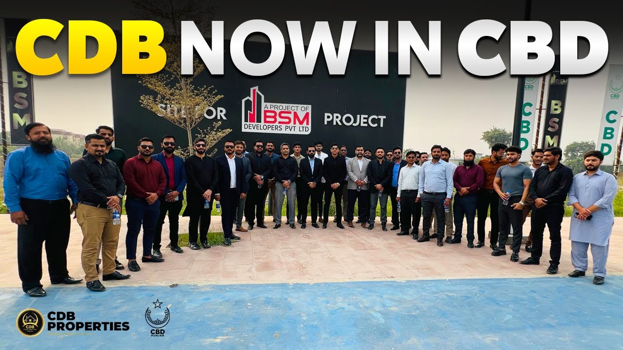 CDB Properties Team Visit CBD, Upcoming Project by BSM Developers | Central Business District Lahore