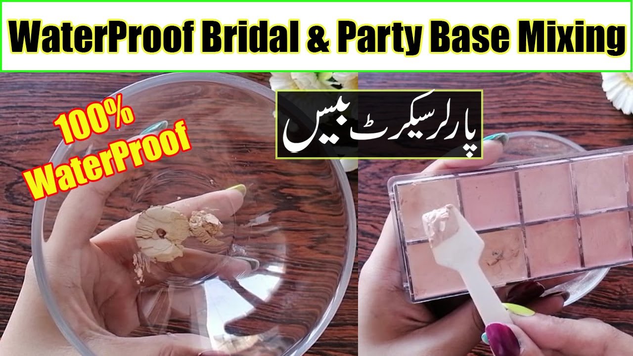 How to Parlour Secret Bridal & Party Base Products Mixing Using Kryolan TV Paint Complete Details