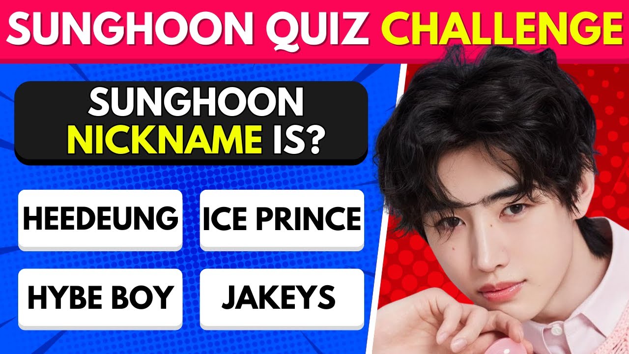 SUNGHOON из Enhypen Quiz Challenge | Викторина по K-Pop ❄️💙