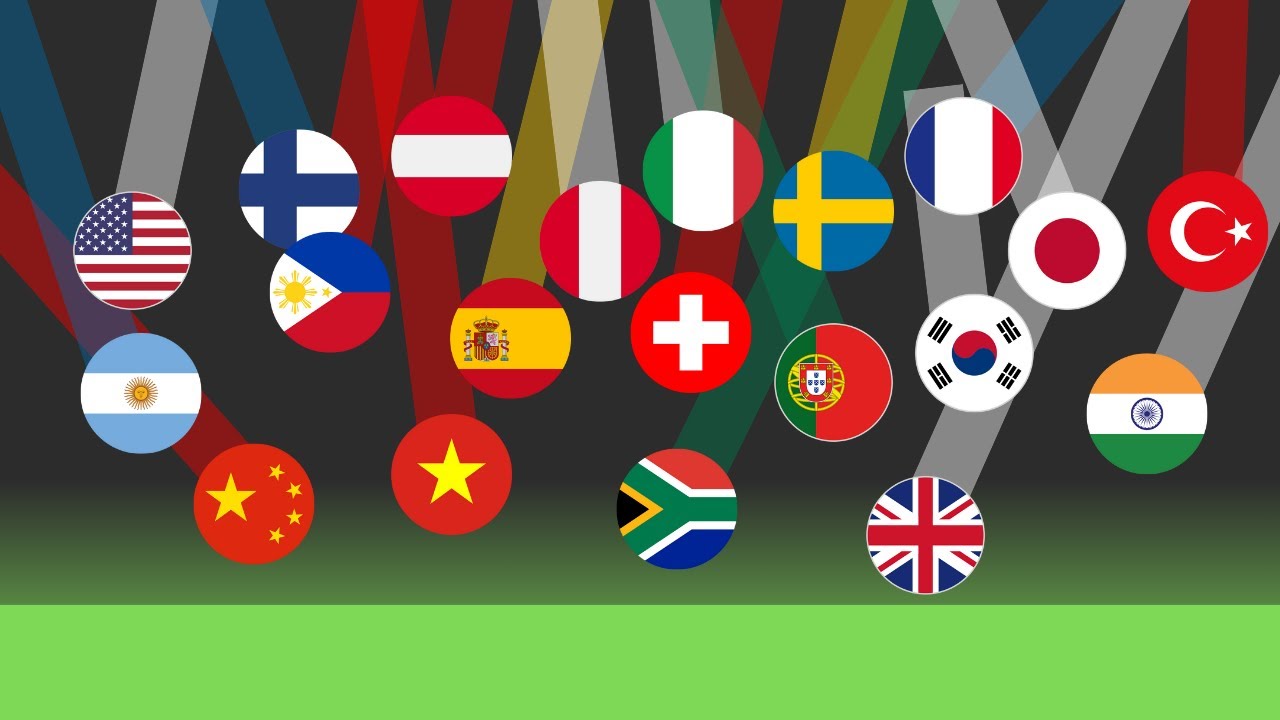 50 Country Random Marble Race