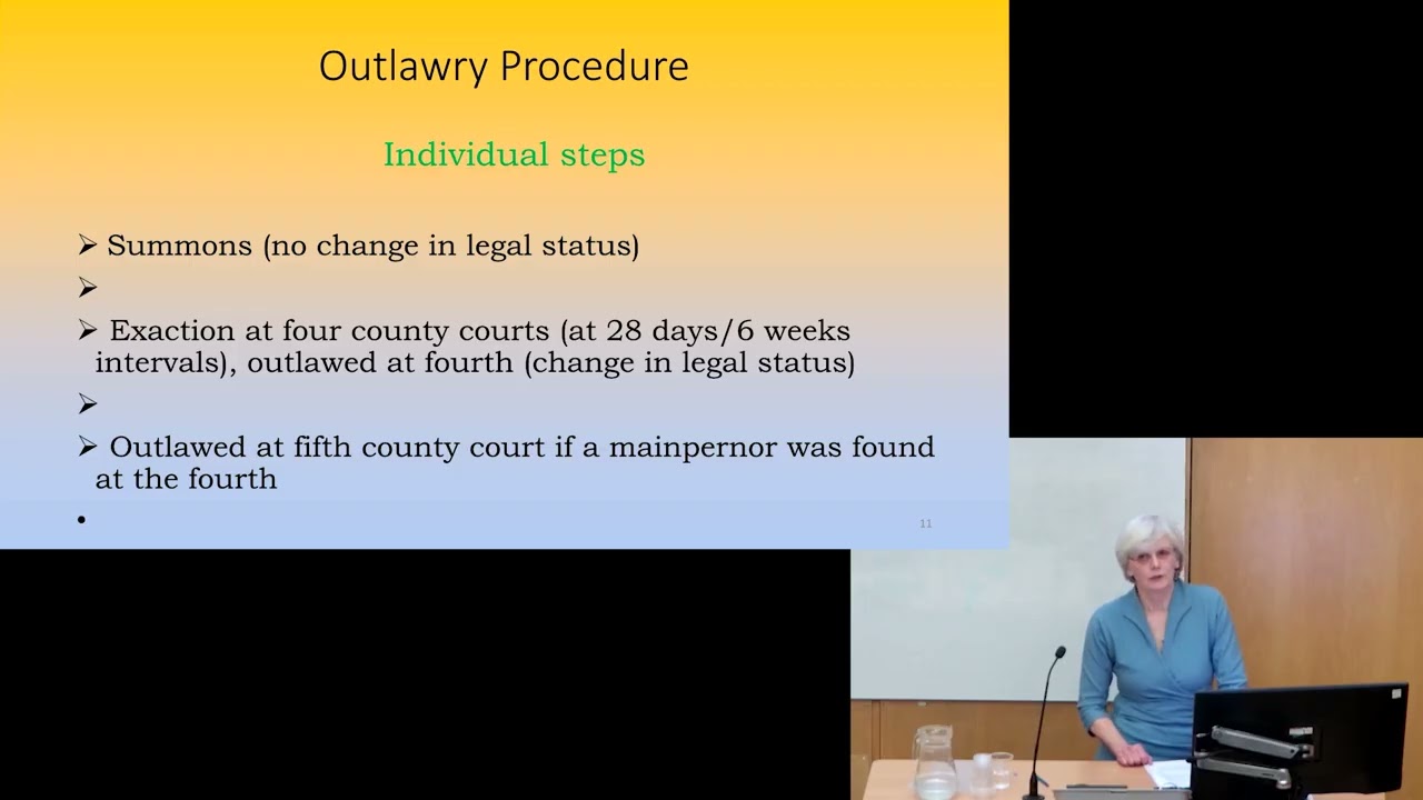 Outlawry and its Consequences in Later Medieval English Law and Practice: CELH 2025 Annual Lecture