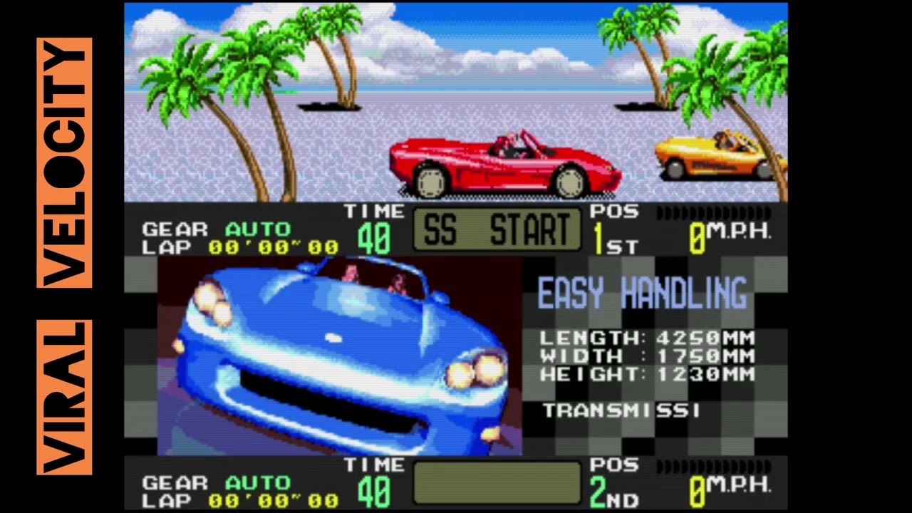 Jugando a Outrunners de SEGA de 1994