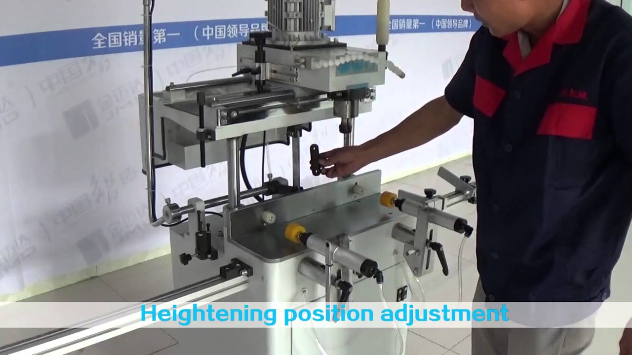 Aluminum door&window single head double station copy router（self locking patent）