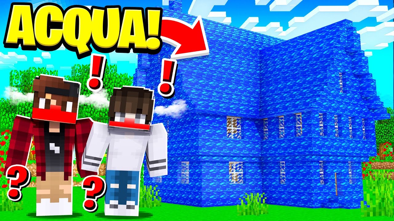 CASA DI ACQUA! FACCIO UNO SCHERZO ai miei amici FE & RED su Minecraft VANILLA!!