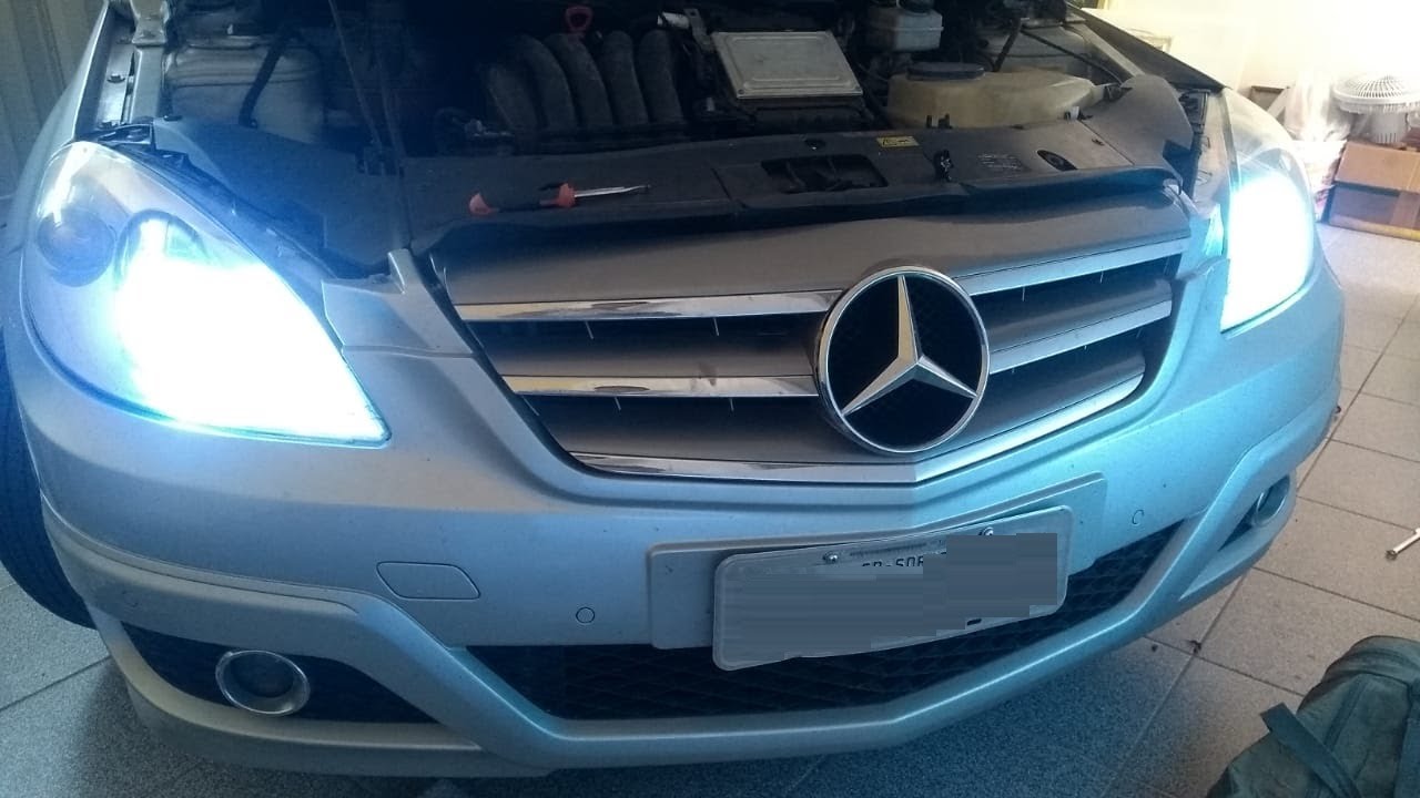 Mercedes Classe B: Upgrade no sistema de xenon/Troca de lâmpadas e revisão no chicote dianteiro
