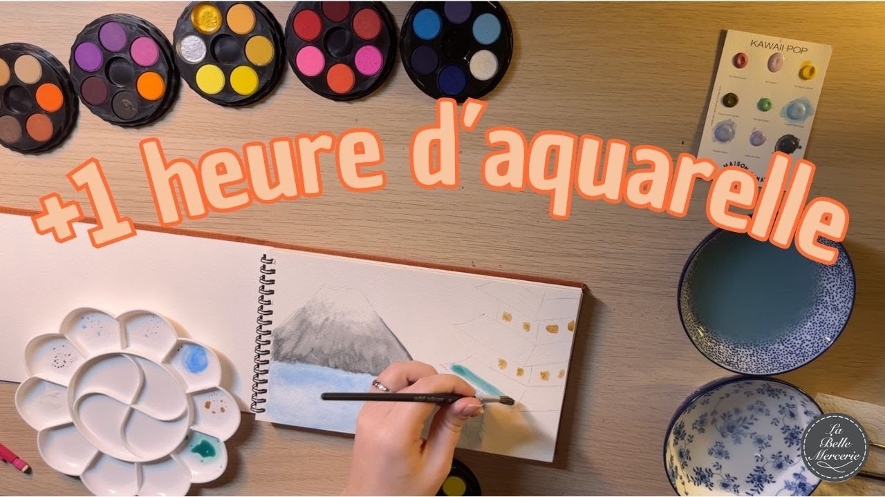 +1h d'aquarelle relaxante - La Belle Mercerie