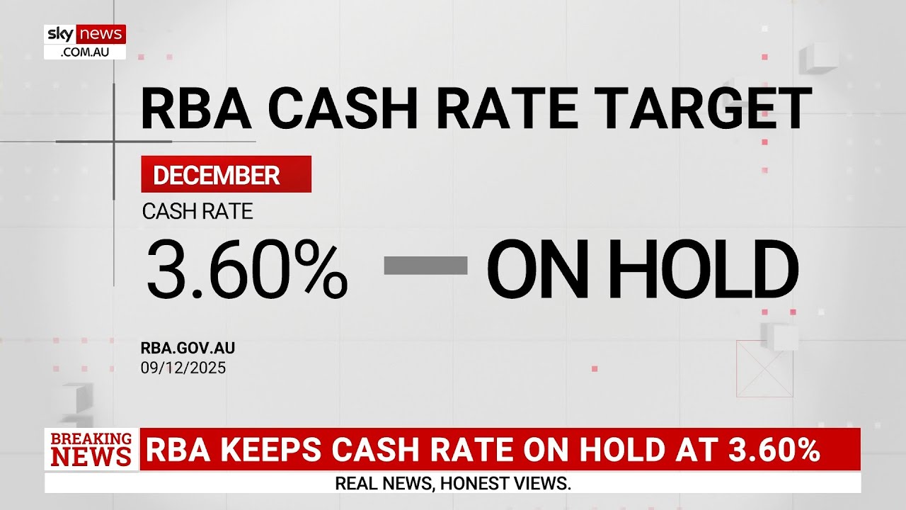 RBA decides to keep cash rate on hold at 3.6 per cent